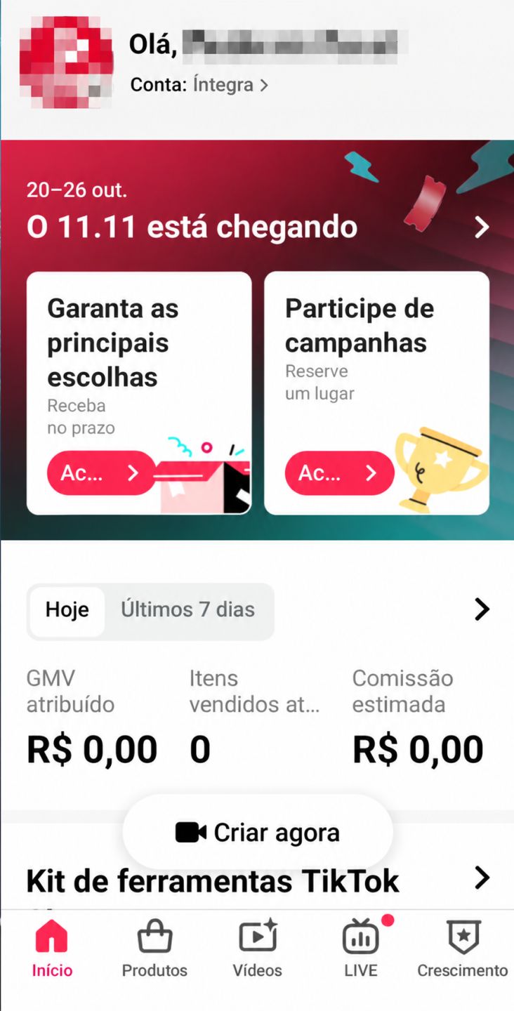 CONTA TIKTOK SHOP ULTRA 66 MIL SEGUIDORES REAIS | 115,5 MIL CURTIDAS