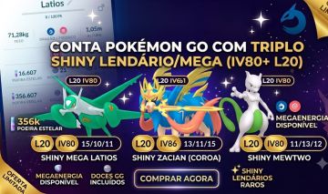 Conta Pokémon Go Com Triplo SHINY Lendário