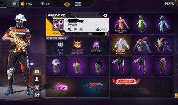 CONTA DE FREE FIRE GEMADA NÍVEL 60 COM ANGELICAL, FITINHA e COELHÃO