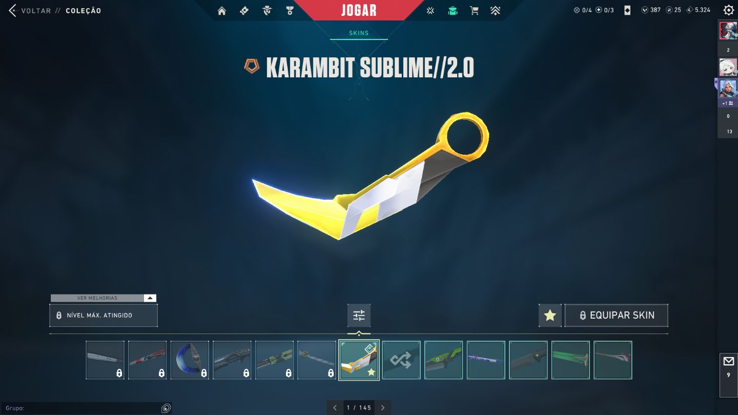 Conta Nivel 300 com varias Skin, Mais de 2k de Skin