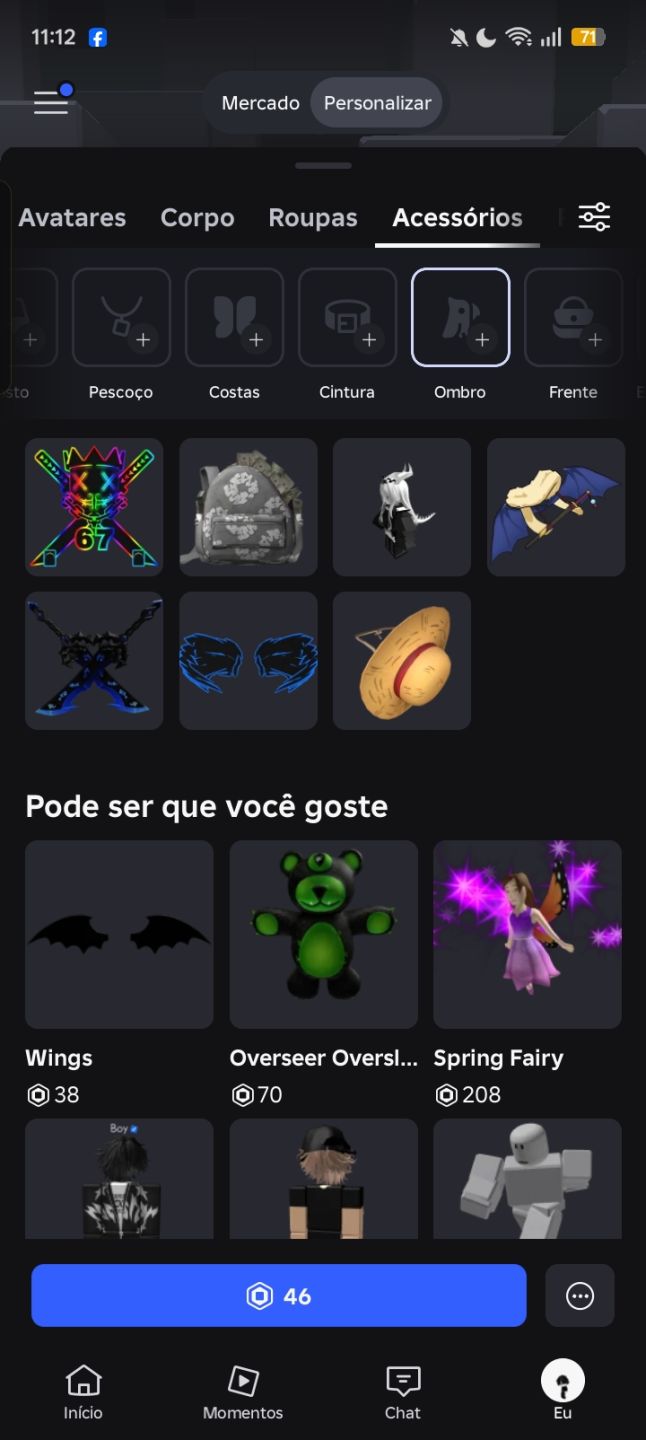 Conta de roblox