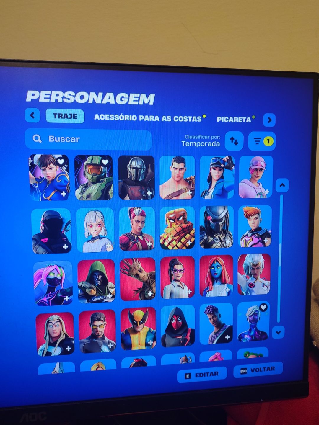 CONTA RARA FORTNITE 2017