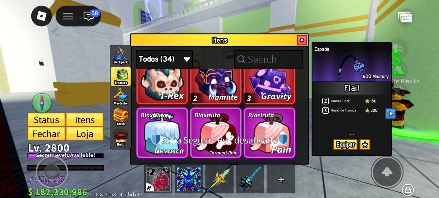 Conta blox fruits end game, conta completa, +skins no catálogo
