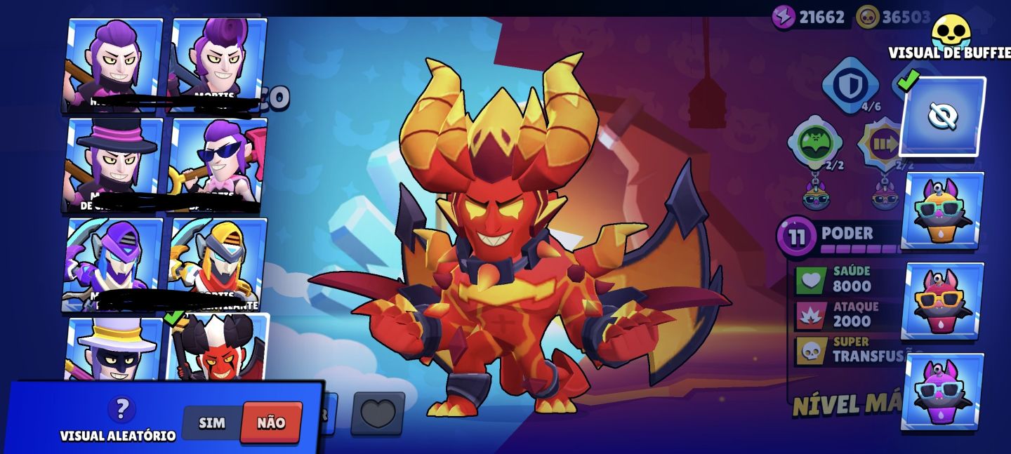CONTA BRAWL STARS TOP 73K COM VÁRIAS SKINS LIMITADAS