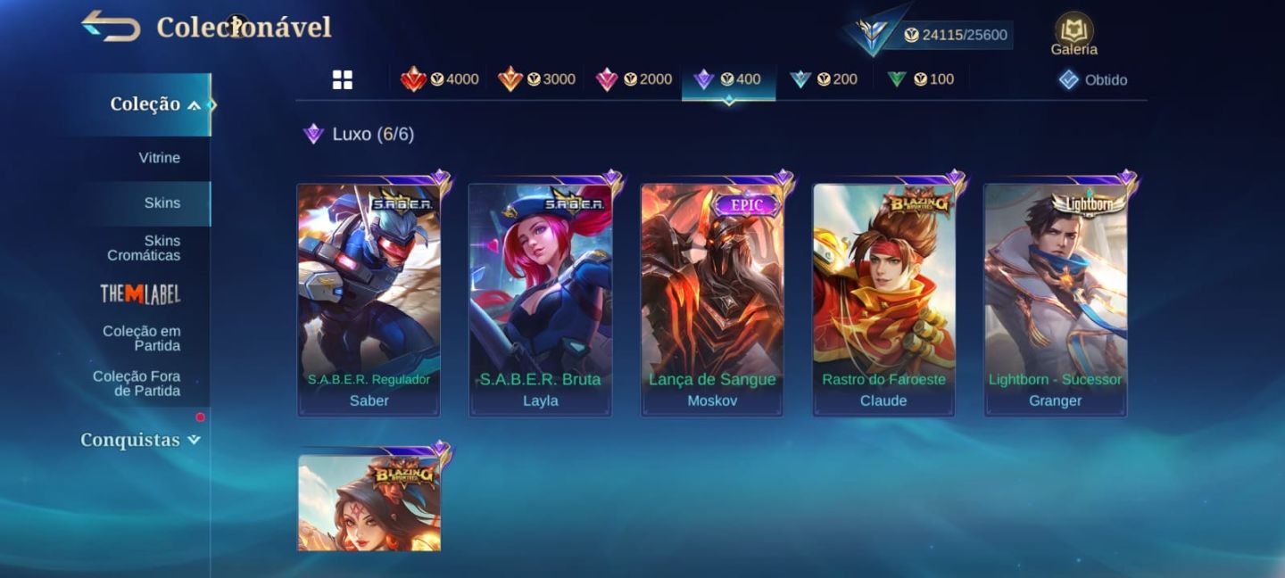 CONTA MOBILE LEGENDS ANTIGA | 80 SKINS | 3 KOF + 3 LUCKY BOX | ACEITO PROPOSTAS