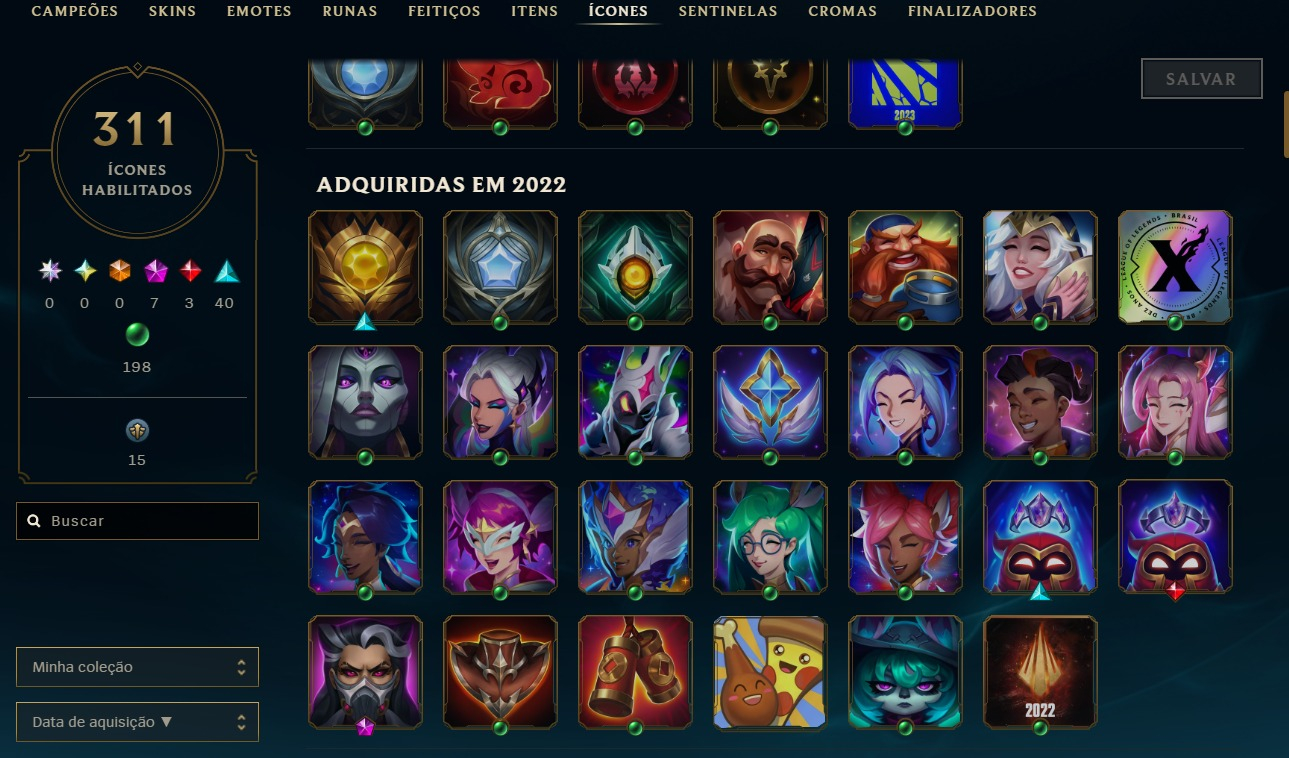 League of legends account mais de ( 160) skins 3 reembolsos mmr platina