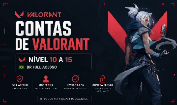 [FA] CONTA VALORANT LVL 10 A 15 PERFEITA P/ SMURF FULL ACESSO BR