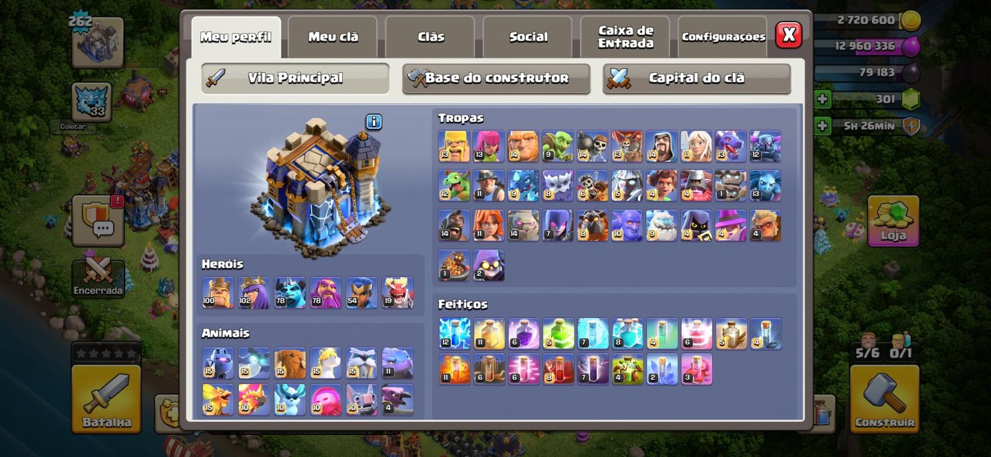 Cv18 97% Full de Clash of Clans - LVL262