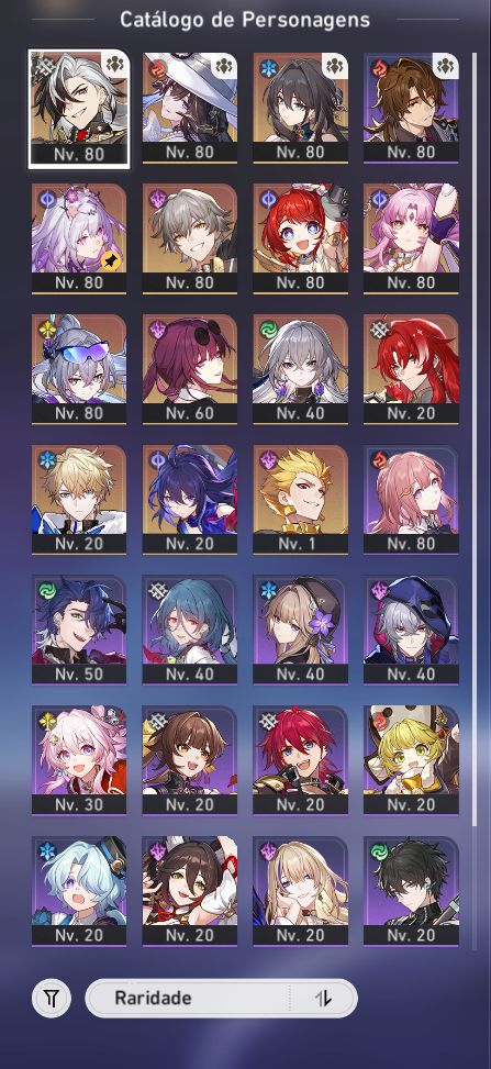 HONKAI: STAR RAIL - CONTA NÍVEL 67 - PITY 18 GARATINDO