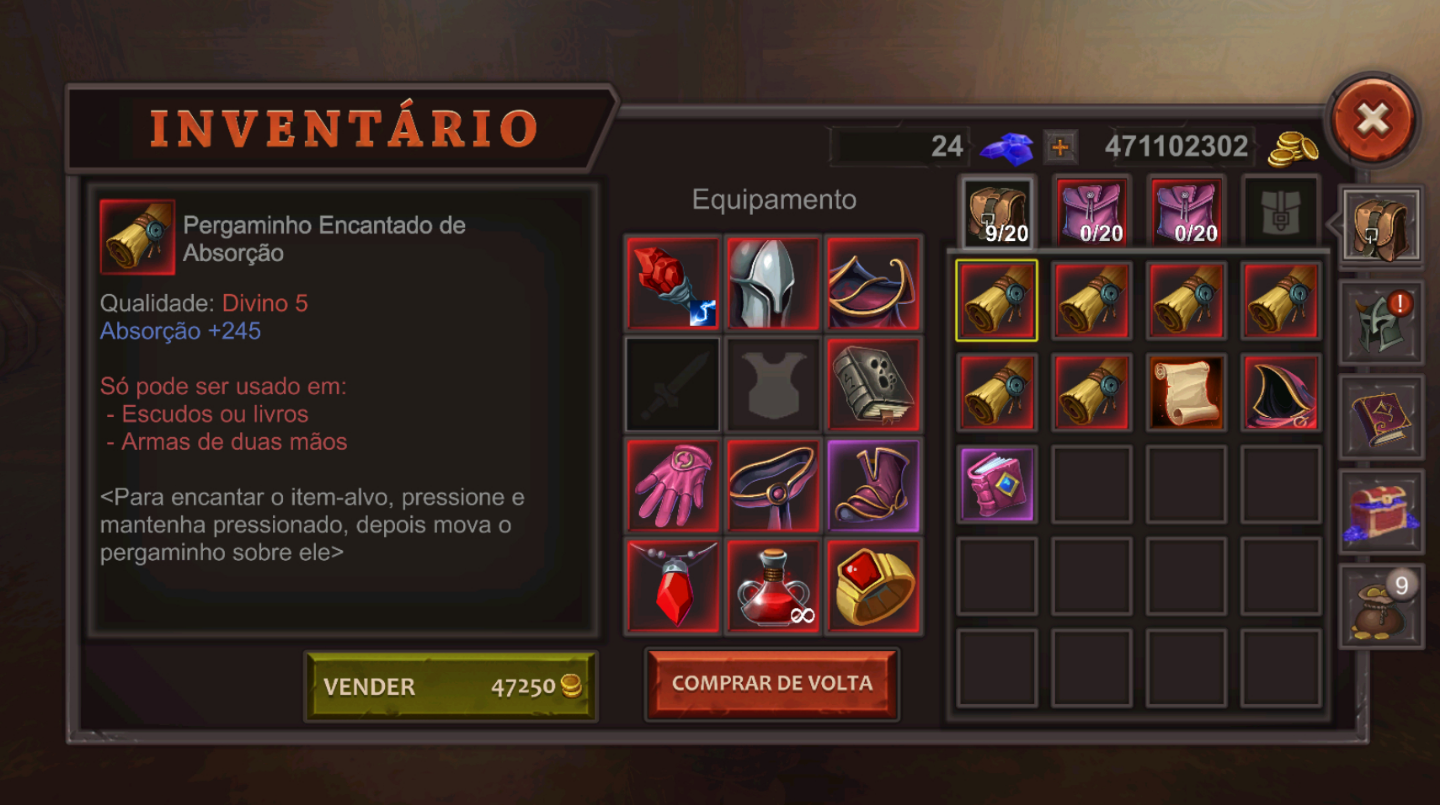 DUNGEON WARD | MOEDAS + ATRIBUTOS | ENTREGA RÁPIDA | APENAS ANDROID