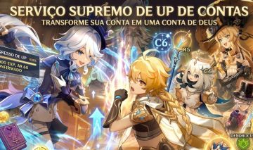 Exploração + Gemas + Recursos Up de Contas Genshin Impact Preços Baratos
