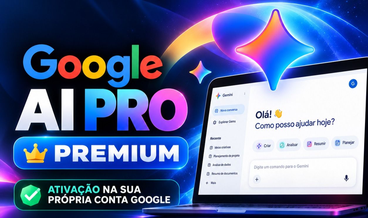 Google Ai Pro (Gemini Pro)| 5 Tb | Ativação no Seu Gmail