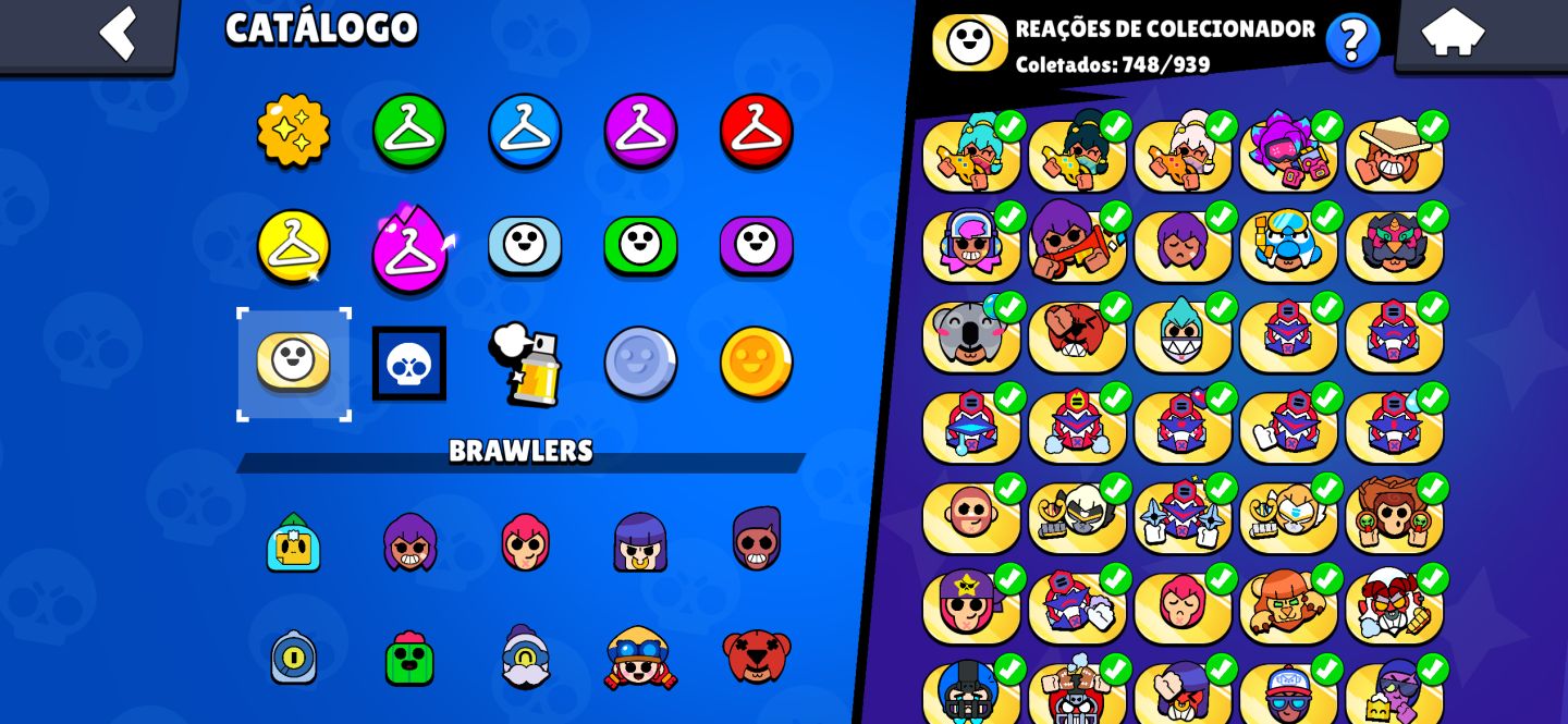 Conta antiga brawl stars| Skins raras| 93Ktroféus | 12 brawl pas plus| 106 brwl