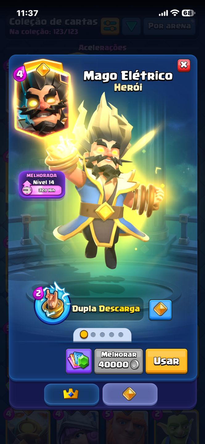 Conta Clash Royale | 15 Evoluções + 7 Heróis | 9291 Troféus