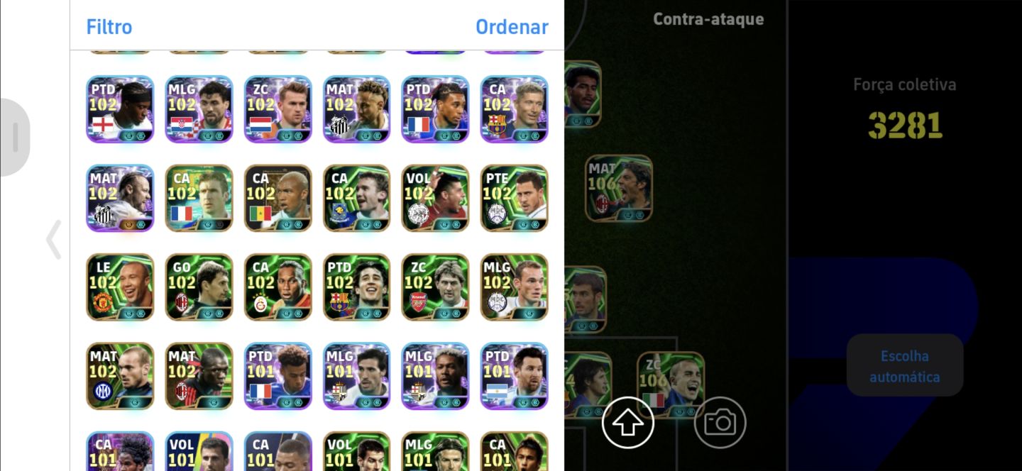 Conta efootball 3280+ de força (leia a descrição)