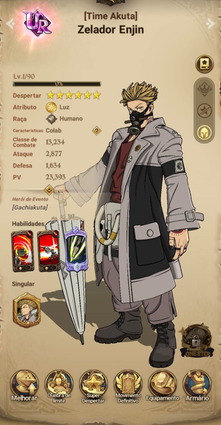 Conta 7DS GC | 130 Personagens | Lv. 71 | Overlord + Gachiakuta | +4 Anos
