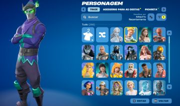 Conta Fortnite - 268 Skins | Diversos Itens Raros | Totalmente Acesso Completo