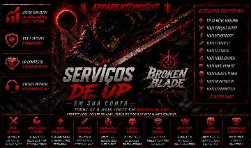 SERVIÇOS DE UP EM SUA CONTA BROKEN BLADE (LÂMINA QUEBRADA) | ROBLOX
