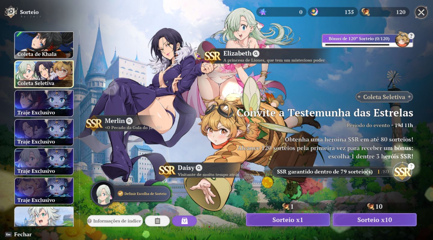 Conta seven deadly sins origin com Ban P10!