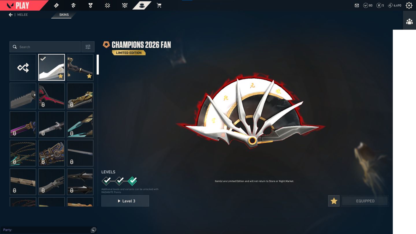 VALORANT CONTA FA À VENDA | CHAMPIONS 2026 + VÁRIAS SKINS!