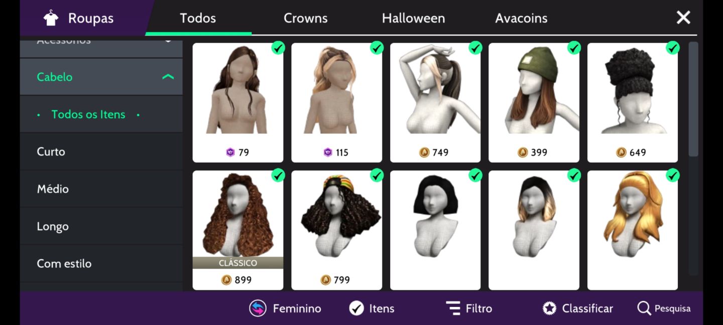 Conta femenina avakin life