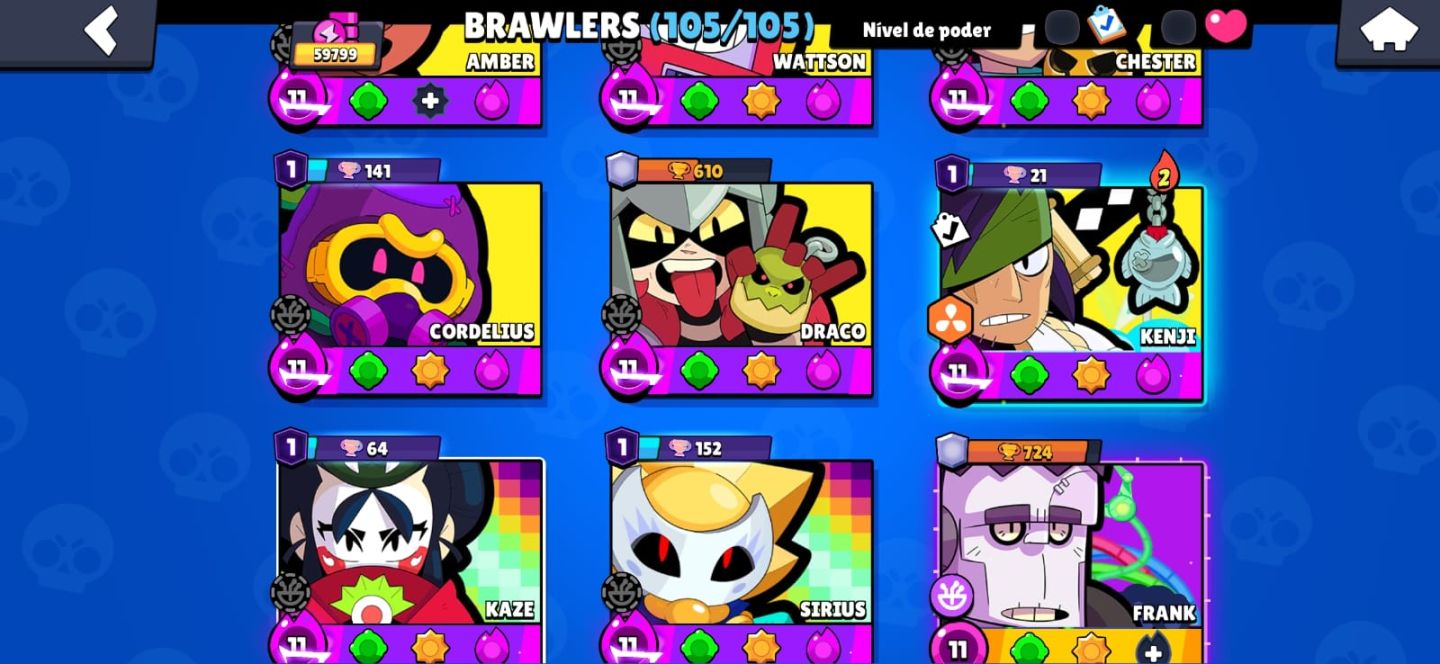 Conta de Brawl Stars muito rara.