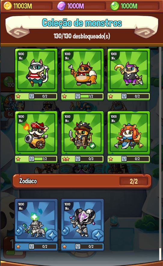 CONTA ÉPICA SUMMONERS GREED - TODOS MONSTROS E EQUIPS