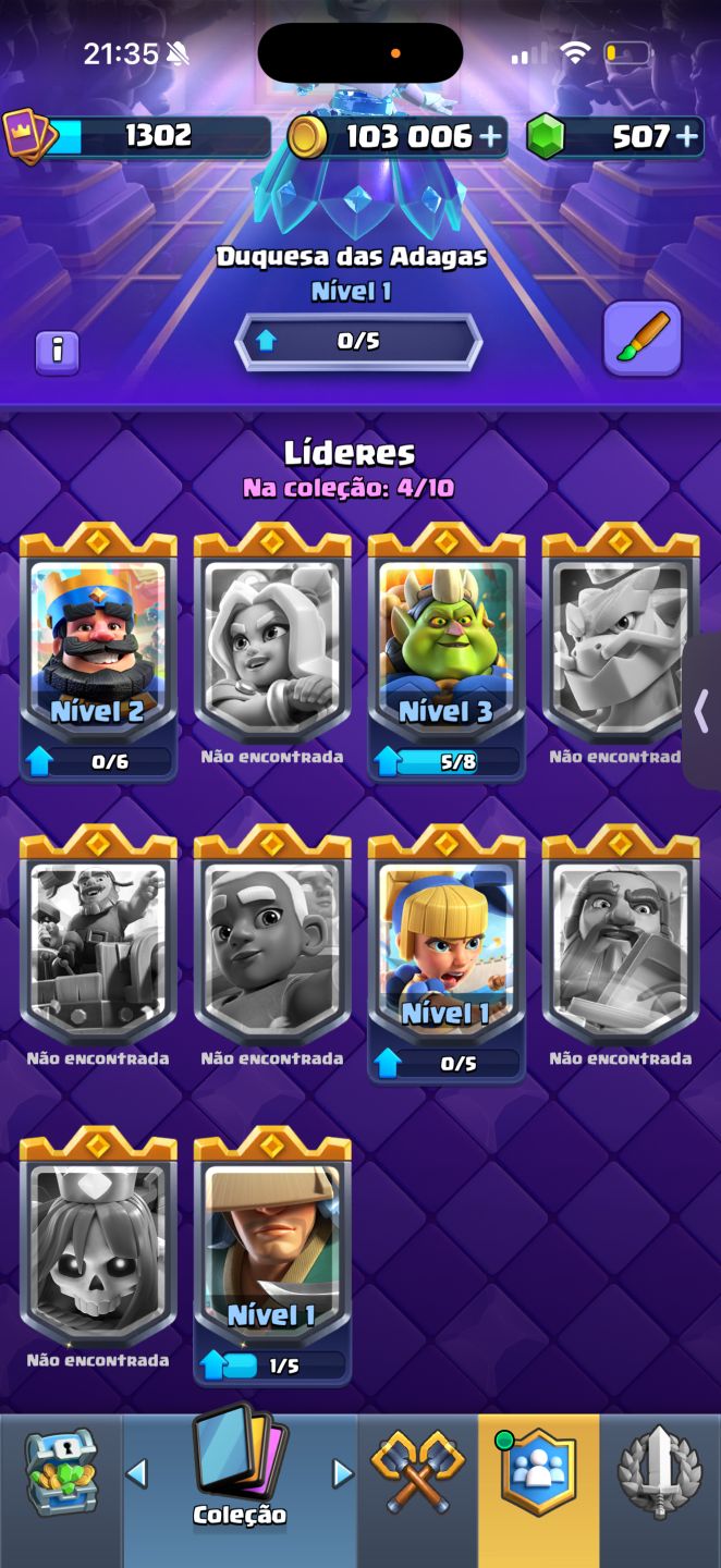 CONTA CLASH ROYALE DECK NÍVEL 15/16 FULL