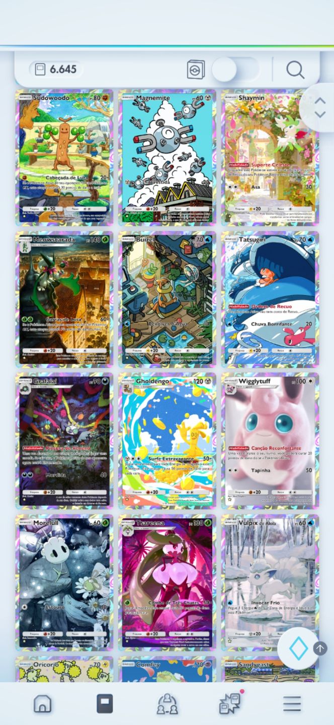 CONTA RARA POKÉMON TCG POCKET