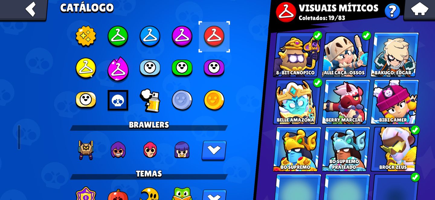 CONTA DE BRAWL STARS COM 3 SKIN RARAS