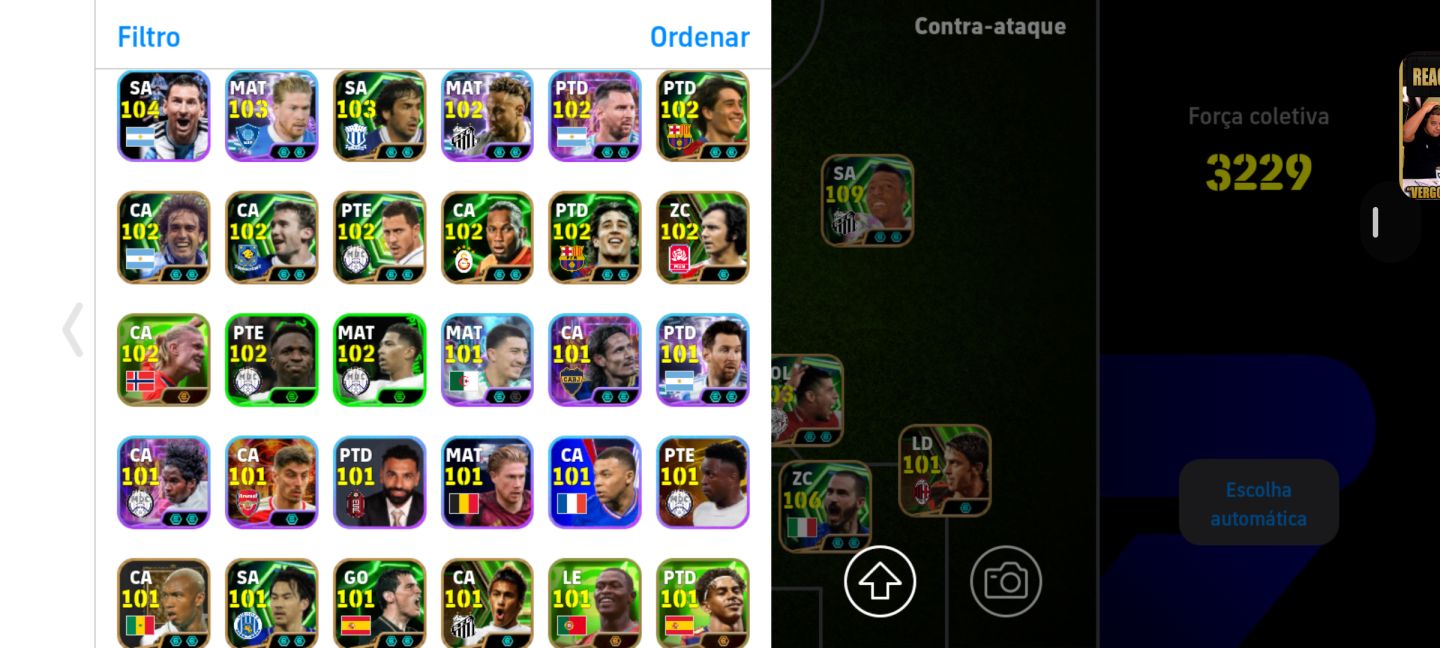 CONTA BRABA DE EFOOTBALL MOBILE