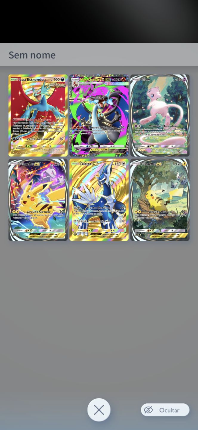 CONTA PREMIUM DE POKÉMON TCG POCKET - NÍVEL 58