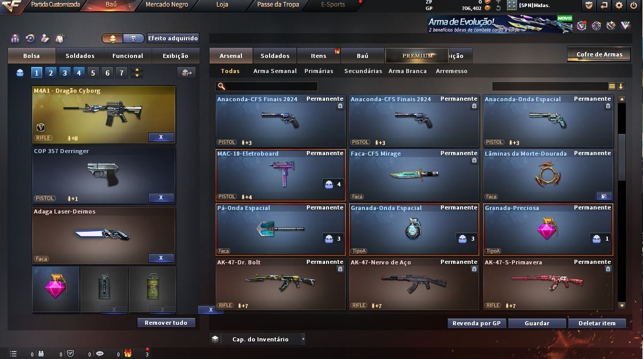 CONTA CROSS FIRE COM 5 VIPS e varias variantes de vip e varias MN