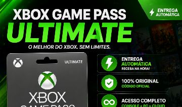 GIFT CARD XBOX GAMEPASS (ULTIMATE) PC/XBOX ( 1 MÊS)