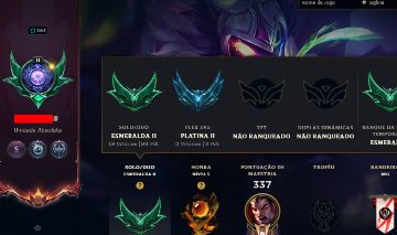 Conta Lol Esmeralda - 66 Skins - Full Acesso