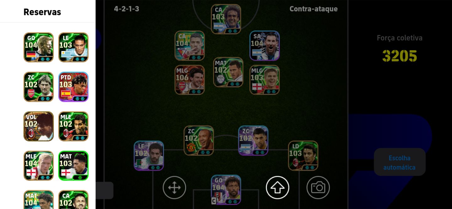 Conta muito boa para iniciantes Vozinha ao gol e jogadores Big Time
