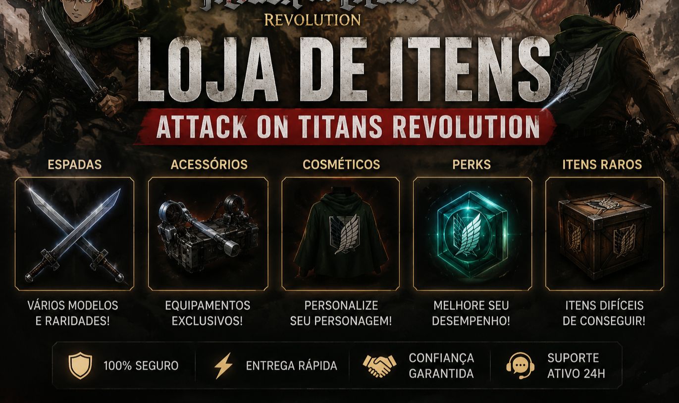 AOT Revolution | Itens Raros, Limitados e Baratos
