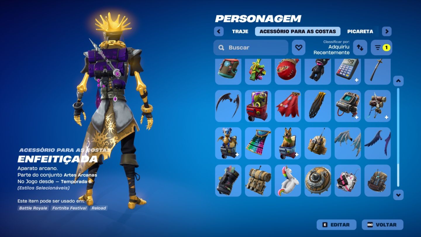 Conta Fortnite com varios personagens lendarios