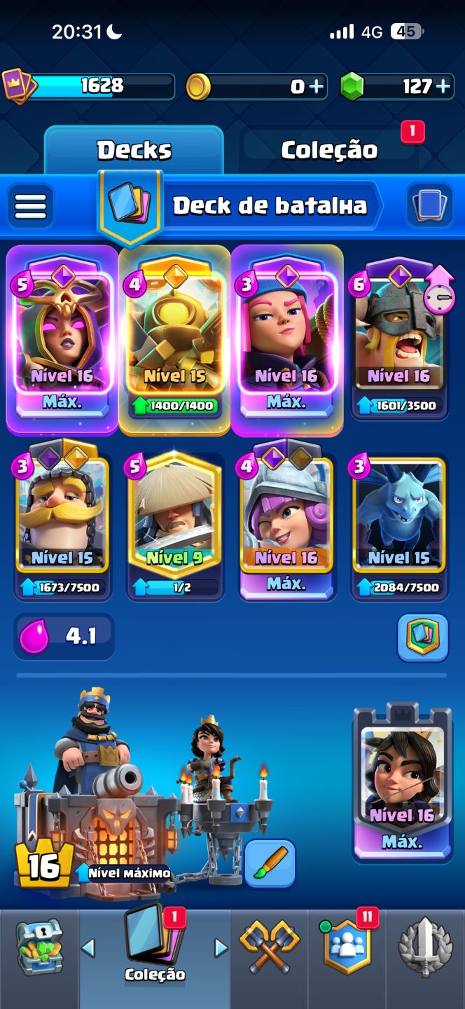 Conta 9 anos Clash Royale - Bom preço
