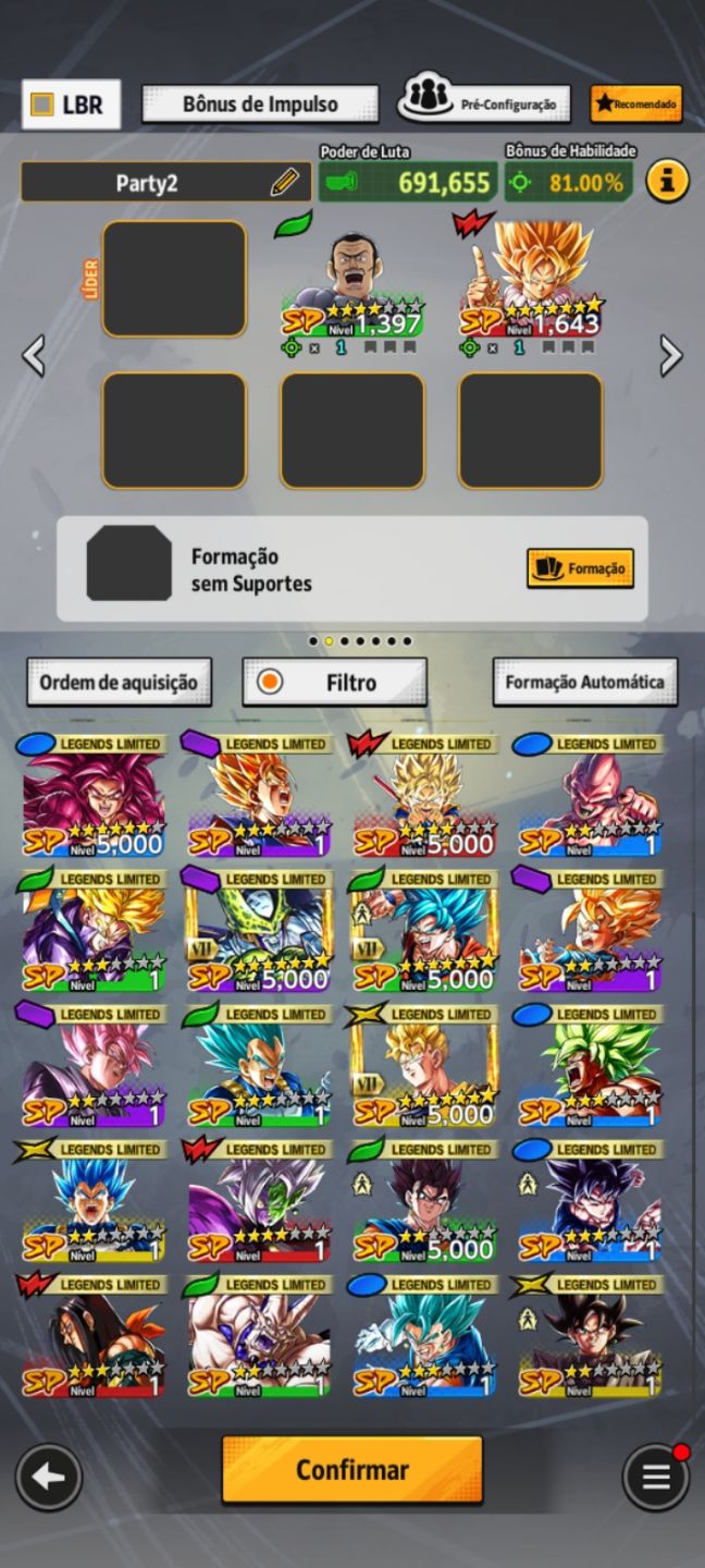 Conta com trunks ultra zamazu ultra , legends goku sjj3 nivel 160