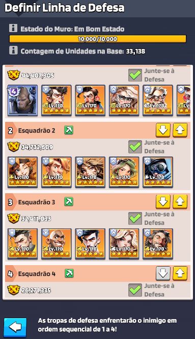PROMOÇÃO - JOGO LAST WAR, +230M Poder, Base 34 - 44M, 34, 32, servidor 1556