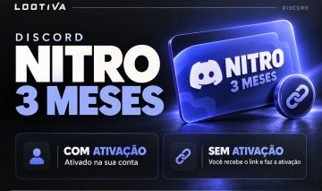 PROMOCAO MAIS BARATA DO MUNDO! DISCORD NITRO TRIMENSAL 3 ( MESES ) ENTREGA AUTO!