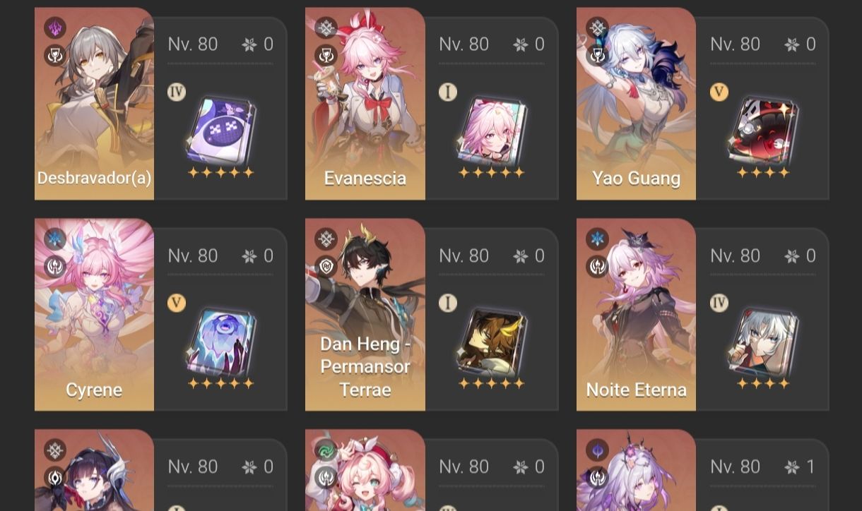 Conta hsr end game castorice e1+