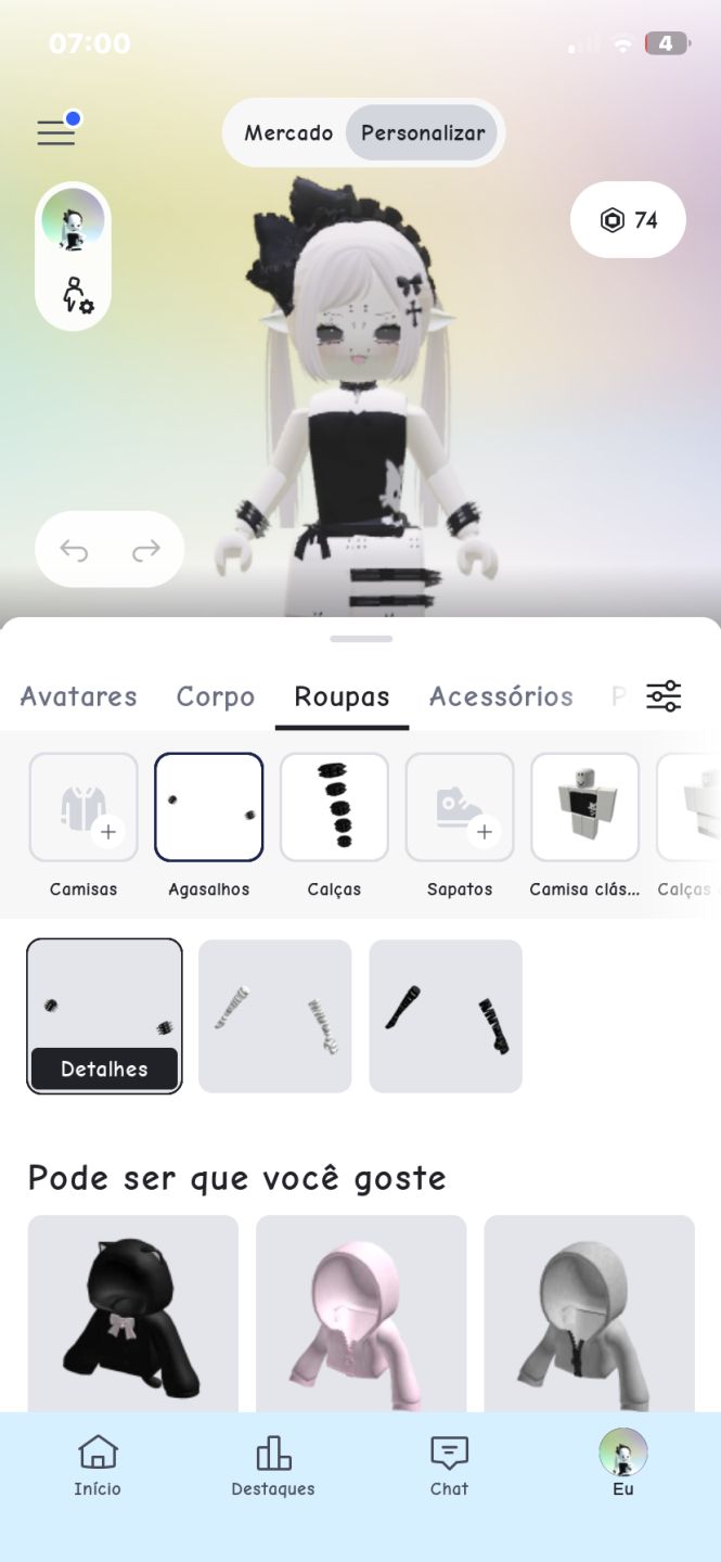 Conta roblox de 2023 feminina