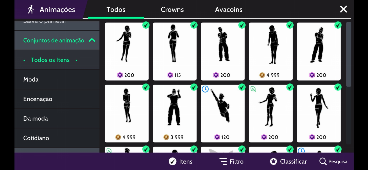Conta Avakin life de 6 anos com mais de 3k gastos