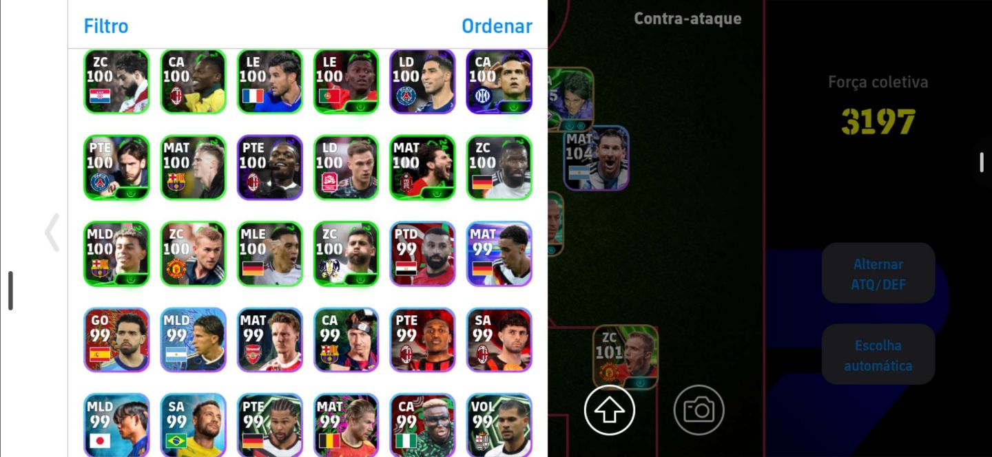 CONTA EFOOTBAL ANTIGA E COM BASTANTE JOGADORES