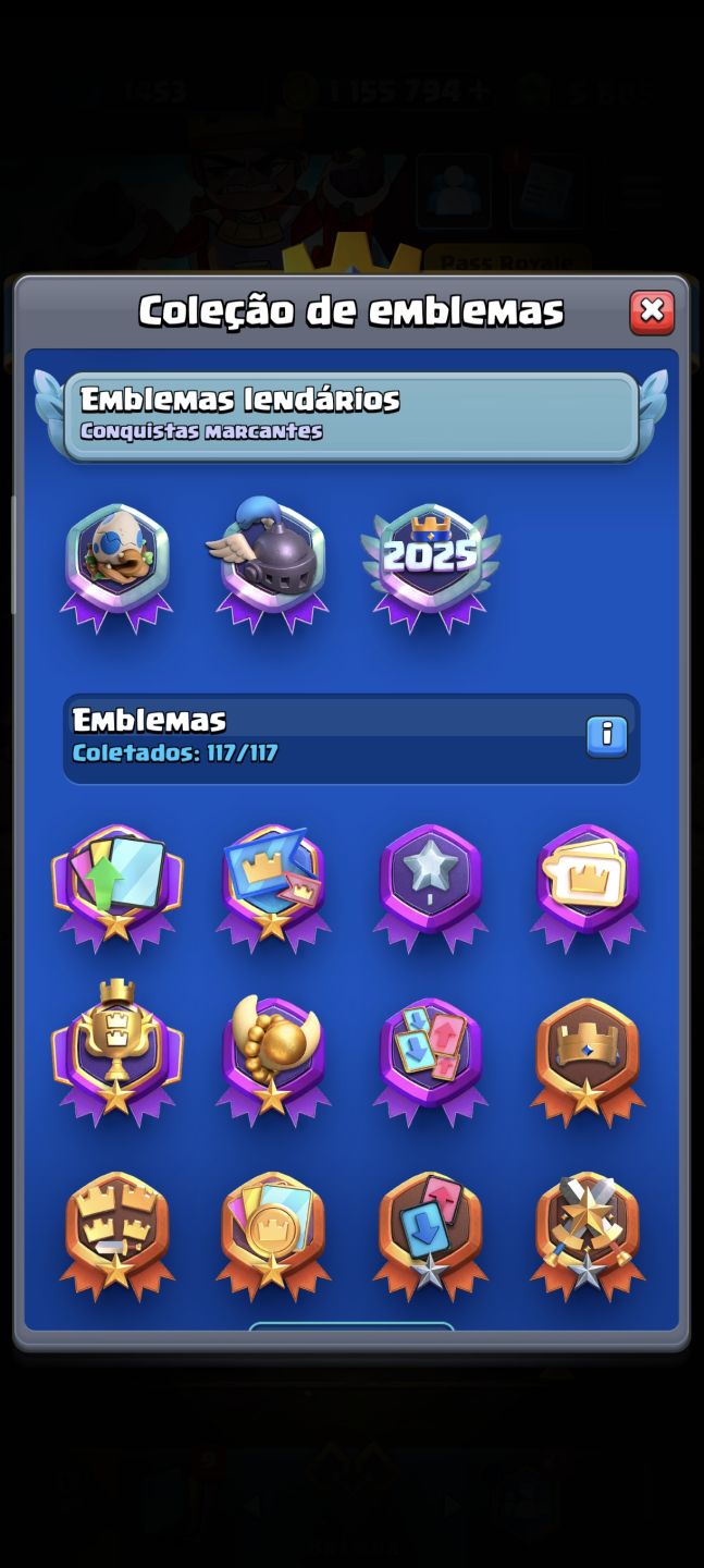 Conta Clash Royale 5k diamante + 1M de ouro