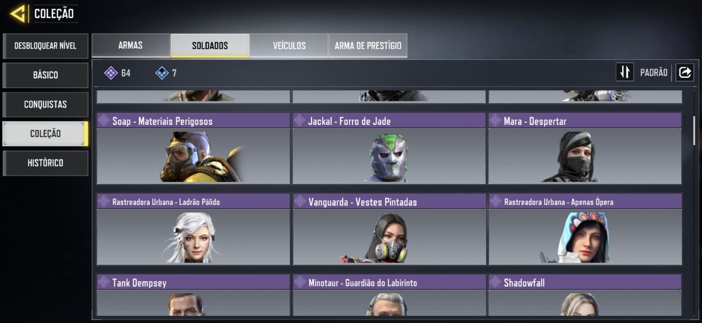 Conta Cod Mobile TOP