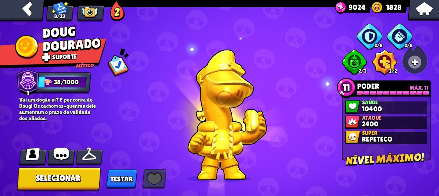 Conta de Brawl Stars gemada no precinho, 70k troféus