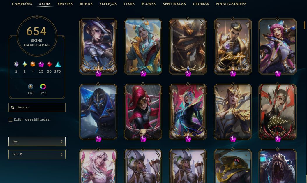 CONTA LOL | 654 SKINS | AHRI LENDA IMORTALIZADA AUTOGRAFADA | SEASON 2018